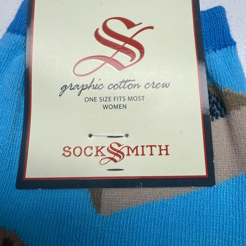 Socksmith Blue Cat Socks NWT Ladies - Picture 2 of 2